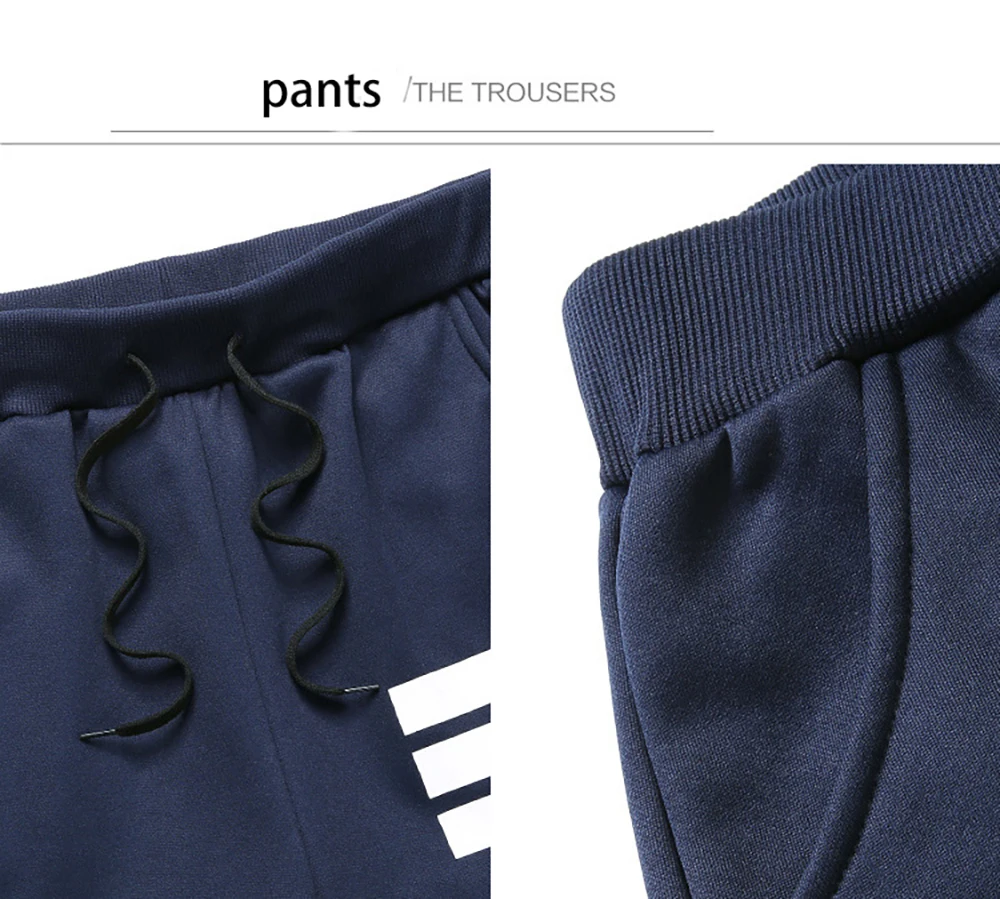 

2021 spring and autumn jogging men's suit fashionable white high-quality large size casual jacket + pants two-piece suit