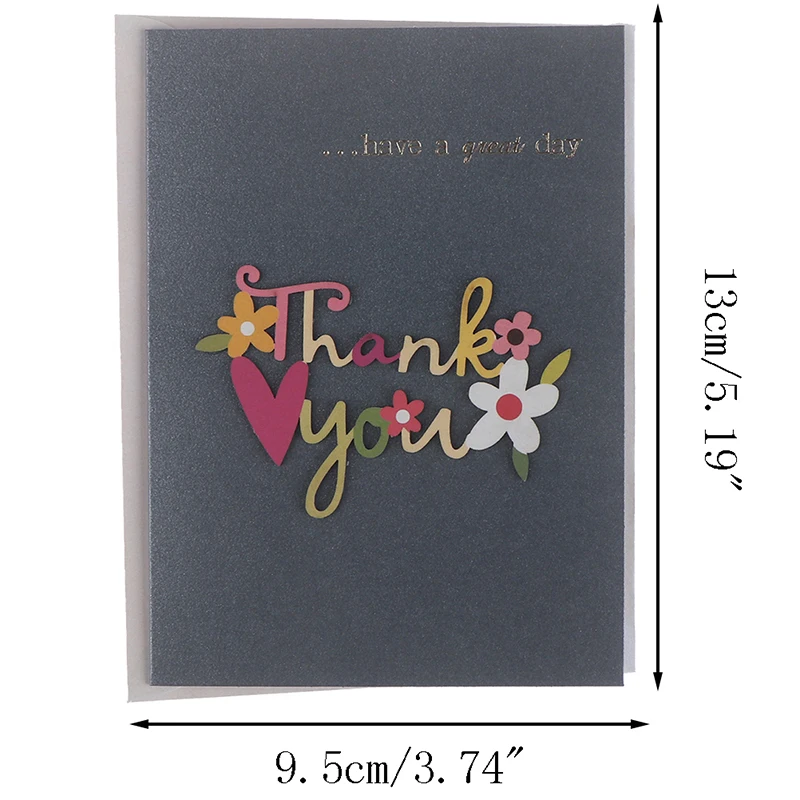 

5pcs 3D Kraft Paper Invitation Greeting Card Handmade DIY Wood Carving Flower Patch Valentines Day Wedding Party Invitation Card