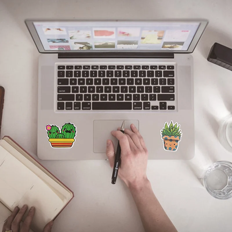 

36Pcs/Set Cactus Stickers Kawaii Plant Stickers Skateboard Laptop Luggage Stickers Decals Refrigerator Stickers