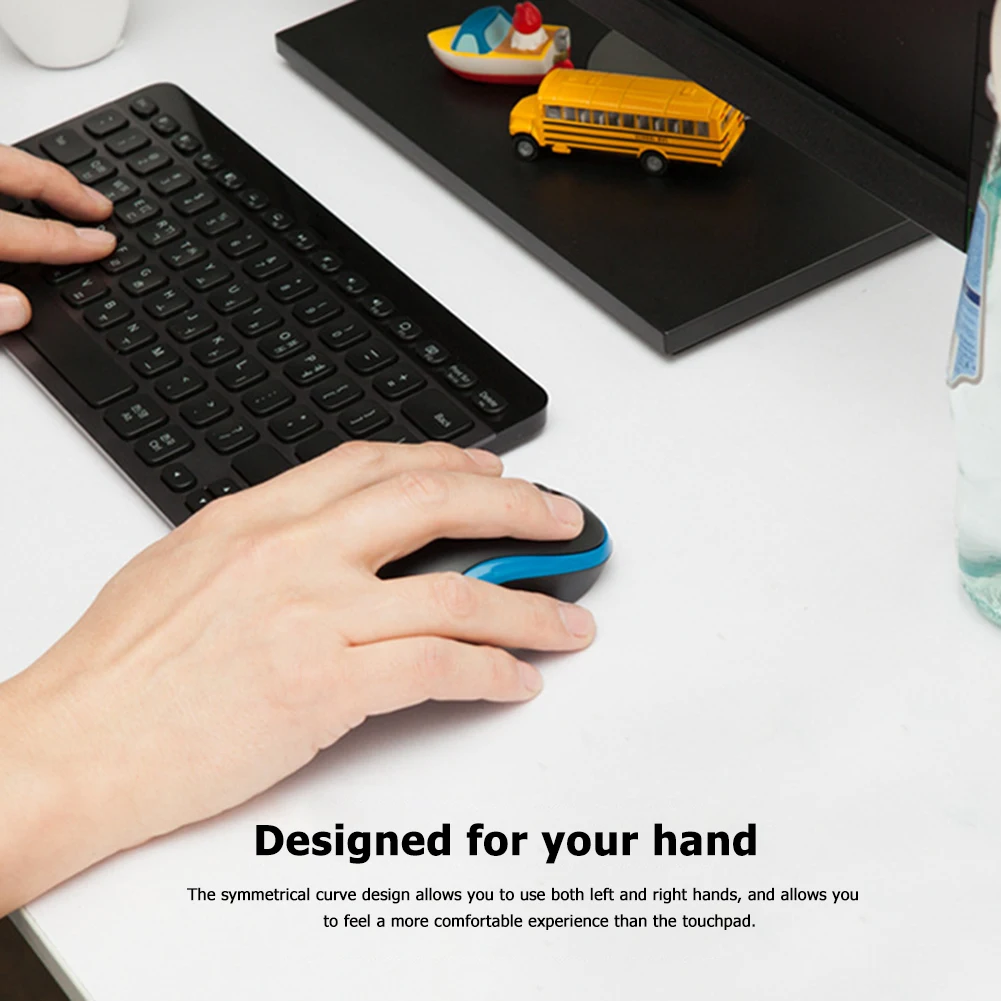 Мышь Logitech M186 Беспроводная оптическая эргономичная 2 4 ГГц 1000DPI|Мыши| |