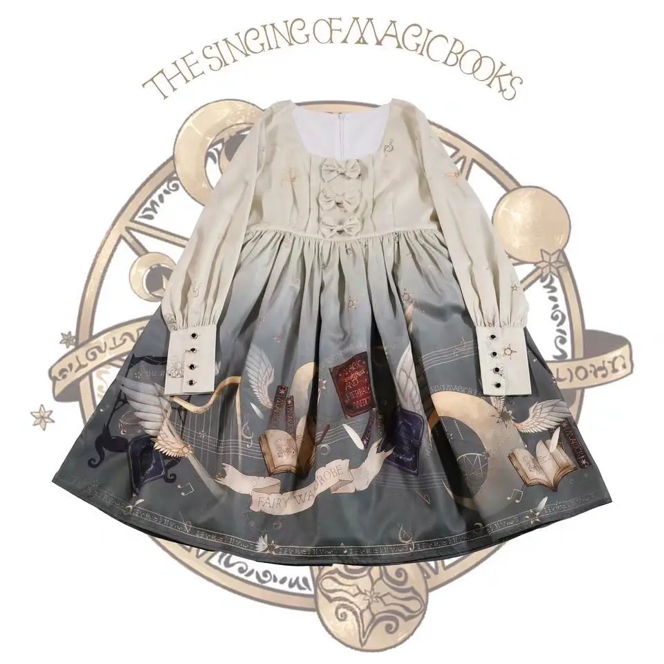 Женское кружевное платье лолиты винтажное вечернее в готическом стиле Харадзюку