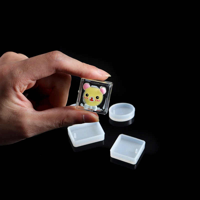 

Xinyao 2pcs/lot Silicone Resin Pendant Mould Jewellery Molds With Hanging Hole For Diy Jewelry Craft Making 5 Shapes