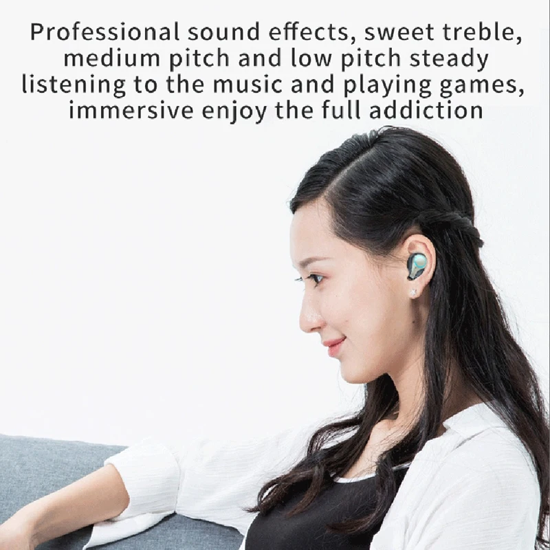 M918 Bluetooth Earphones V5.0 Wireless Headphones 9D Stereo Music Waterproof Earbuds with 3500MAh Long Battery Life | Электроника