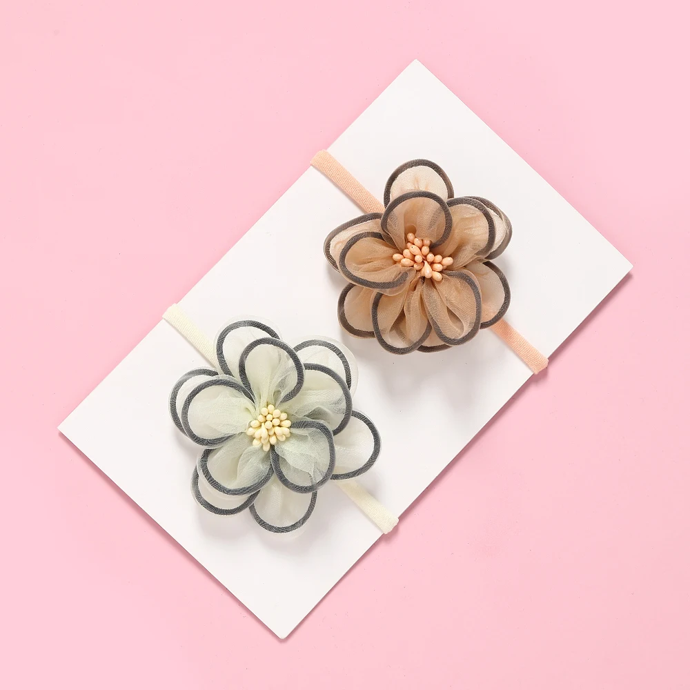 Повязки на голову для девочек 2 шт./лот нейлоновые аксессуары волос будущей мамы