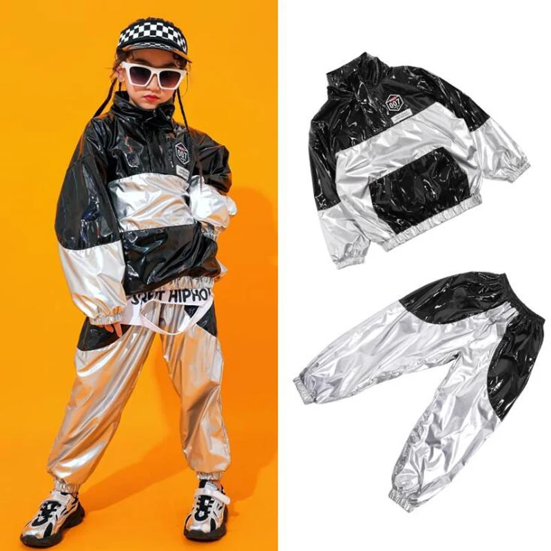 Детская крутая одежда с пайетками в стиле хип хоп свитер высоким воротом топ