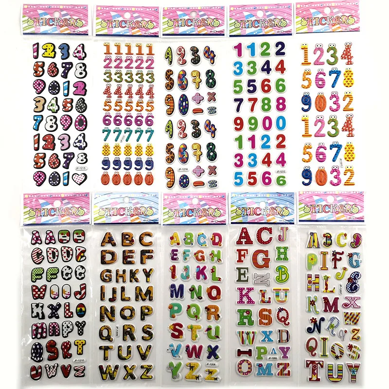 10 листов разных 3D строительных игрушек наклейки игрушки для детей на дневник