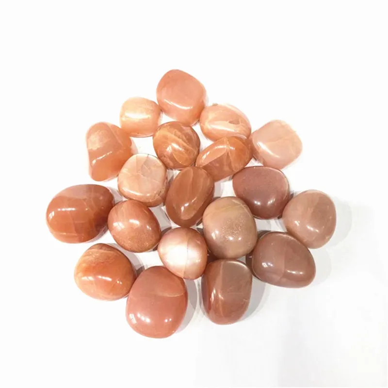 

Natural Peach Moonstone Crystal Tumbled Healing Stones For Decoration
