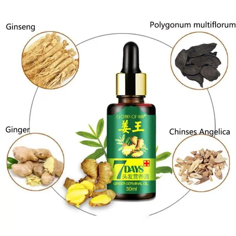

Ginger Germinal Oil Hair Nutrient Solution Hair Growth Essence Liquid Fast Hair Natural Hair Loss Treatment Hair Care