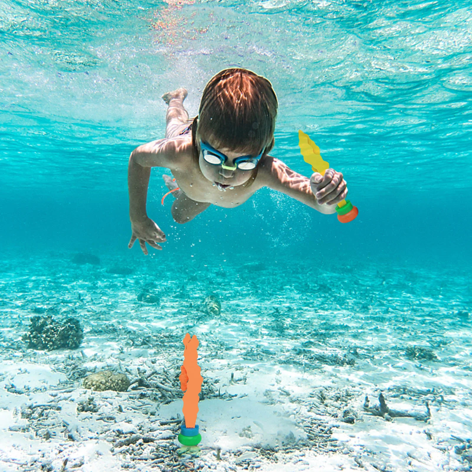 

3PC Diving Ball Streamers Swimming Pool Toys Underwater Games Training Baby Bath Toys Bathing Toys Water Toys Party Gifts Diving