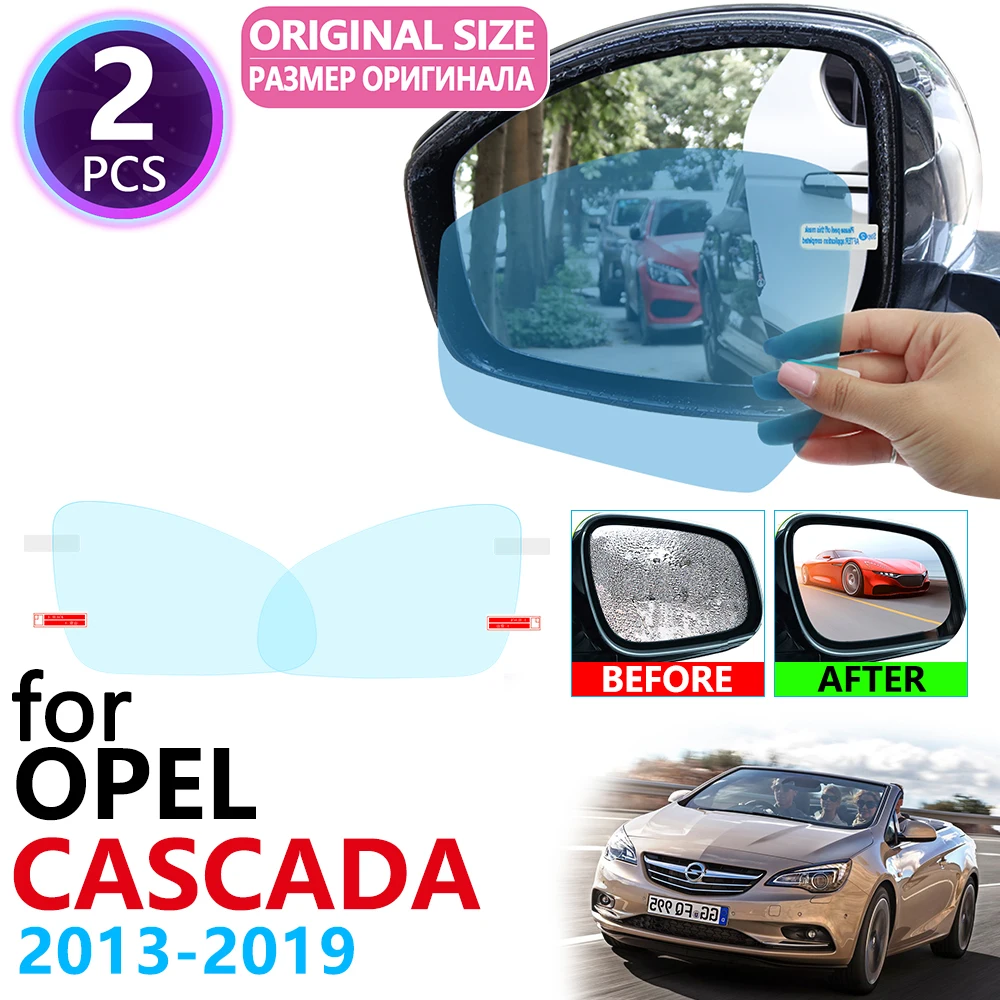 

for Opel Cascada Holden Vauxhall 2013~2019 Full Cover Rearview Mirror Rainproof Anti Fog Film Accessories 2014 2015 2016 2017