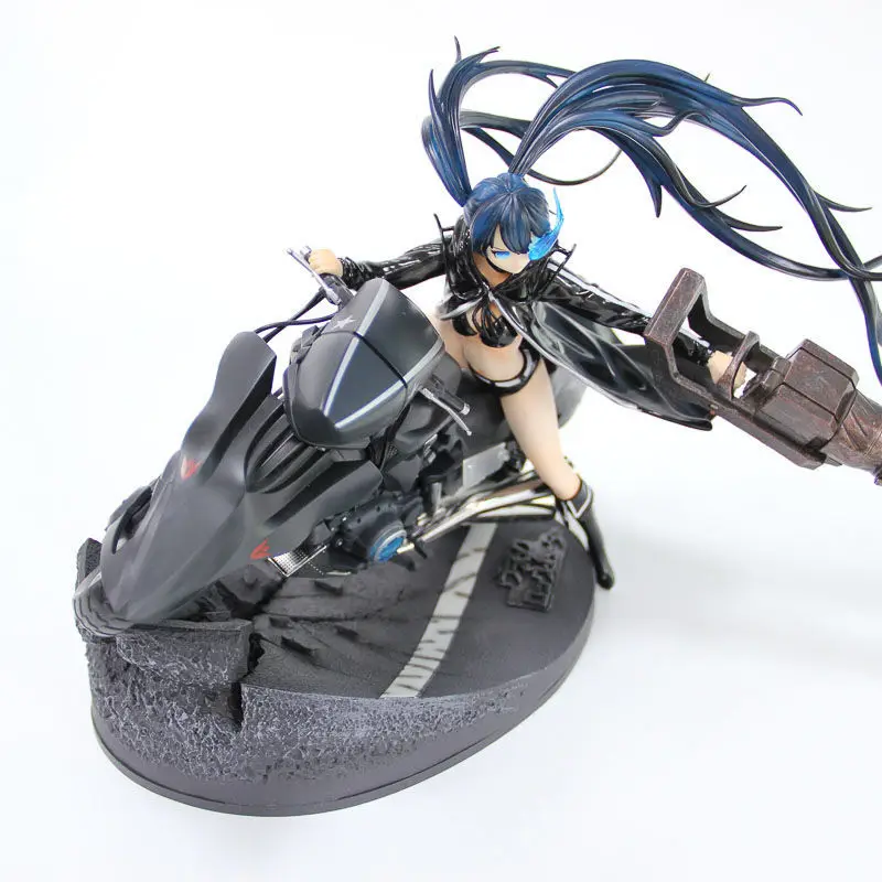 

High-quality black hatsune black rock shooter motorcycle can be separated from the giant cannon black rock figure ornaments