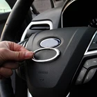 Хромированная накладка на руль, для Ford Focus 2, 3, Fiesta, Ecosport, Kuga, автомобильные аксессуары