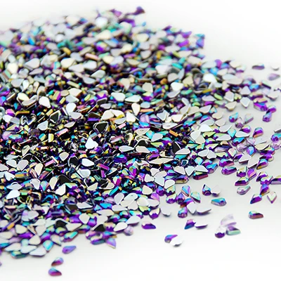 dark purple Kads 500 шт. 1.5*3 мм в 12 Fashion Цвет падение Дизайн ногтей со стразами Дизайн ногтей украшения DIY, high gloss и изменчива стильный - Цвет: dark purple