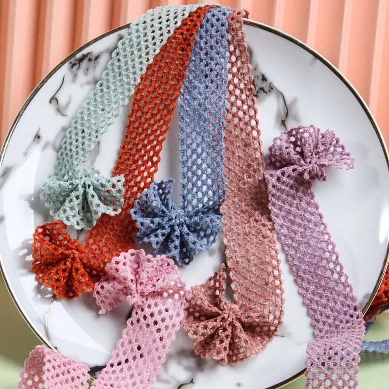 

3 размера Флокированная полая лента из синели для рукоделия, аксессуары для волос, одежда, швейная отделка, цветочный подарок, упаковочные м...