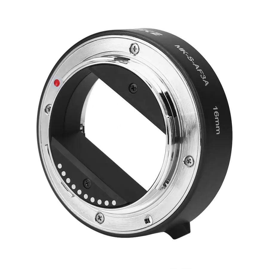 Meike Удлинительное макрокольцо для автоматического 10 мм 16 мм для sony E-Mount DSLR камер FE-крепление A7 A7M2 NEX-F3 NEX-6 NEX-7 NEX-5T A6300 A6500 Камера