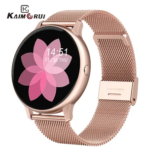 2020 Смарт-часы женские круглые полностью сенсорные Смарт-часы ЭКГ измерение пульса кровяного давления спортивные часы мужские подключения IOS Android