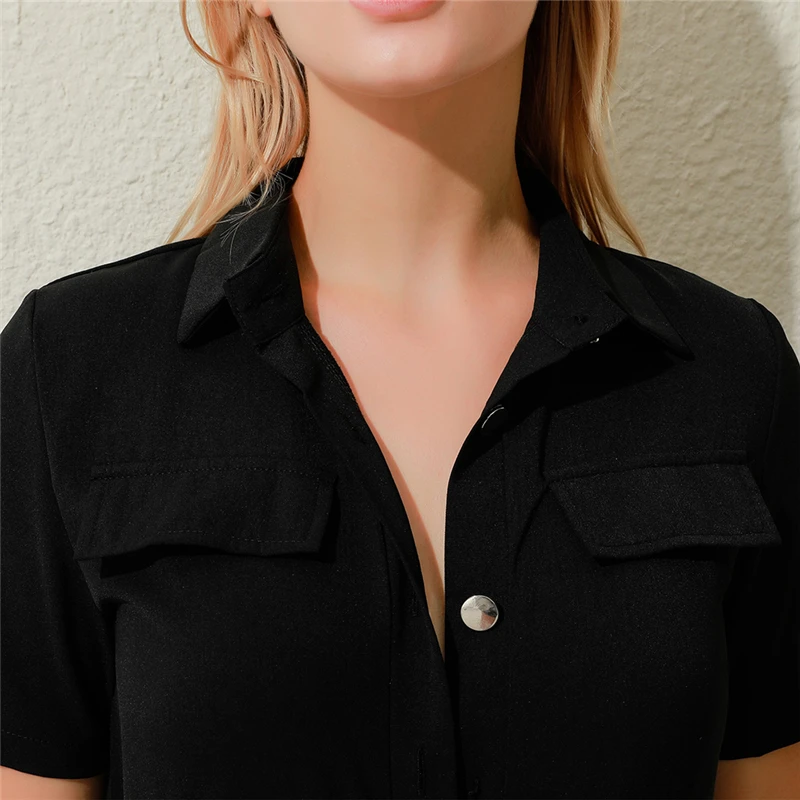 Streetwear White Sexy Bodycon Jumpsuit Women Overalls Rompers 2021 Short Sleeve Skinny Summer Womens Jumpsuit