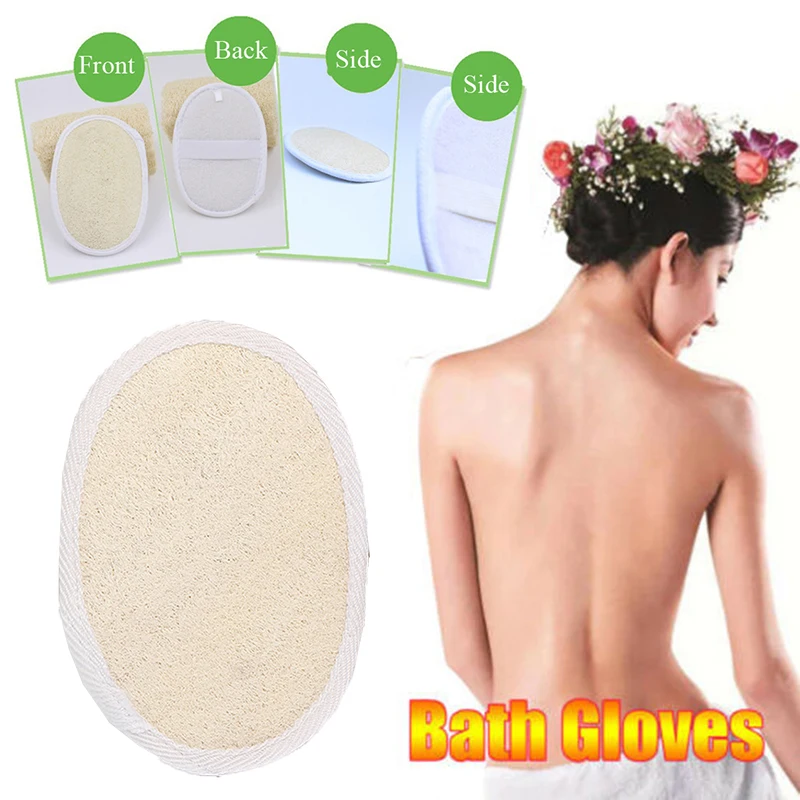 

Natural Loofah Body Scrubber Bath Exfoliating Sponge Soft Shower Brushes Clearner Pad Exfoliator Shower Puff Dead Skin Remove