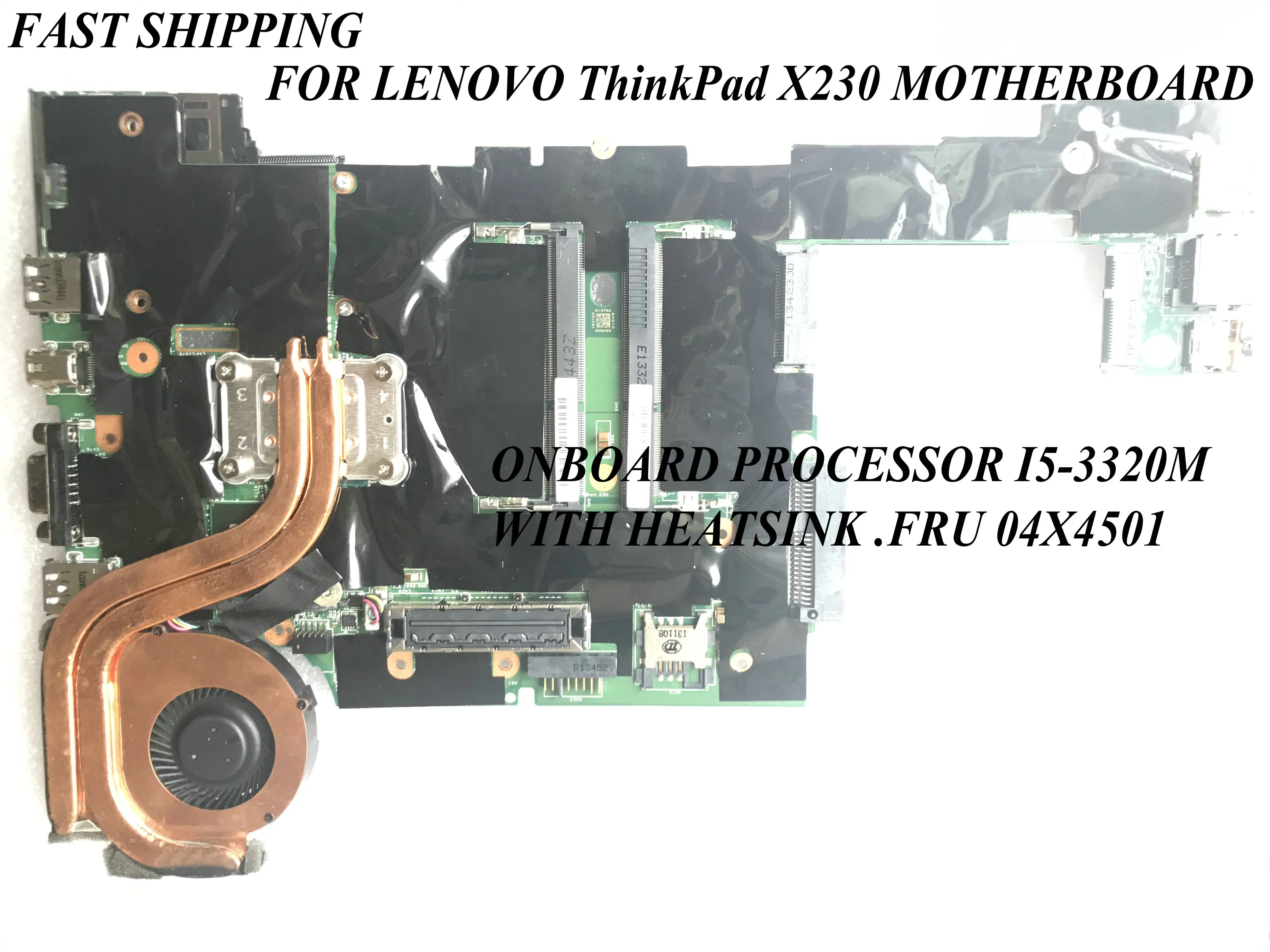 

Быстрая доставка, квалифицированная материнская плата для LENOVO THINKPAD X230 материнская плата для ноутбука,.FRU: 04X4501