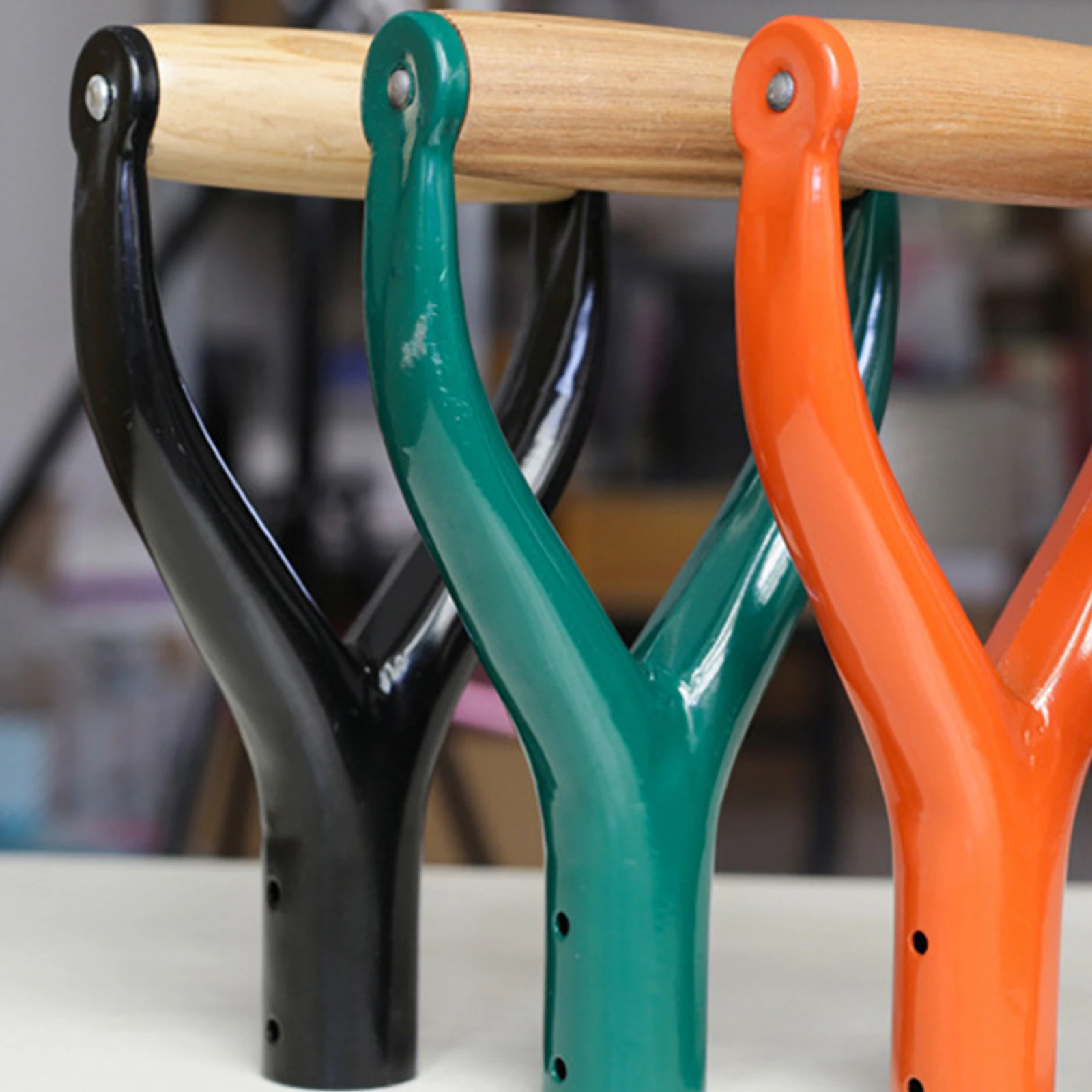 

D-образная пластиковая лопатка для рукоделия, железная лопата с ручкой вилки, интегрированный Железный Захват рукоятки