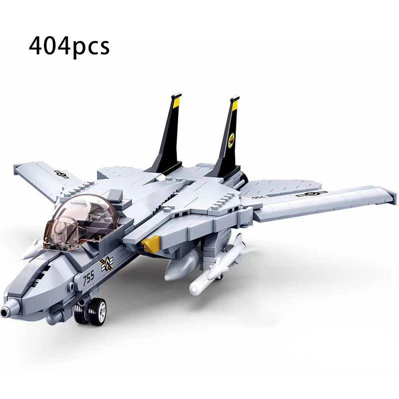 

Avion Military A Airplane Set Armed Helicopters Battle Fighter Model Building Block Brick Transport Plane Jets Gunship Technical