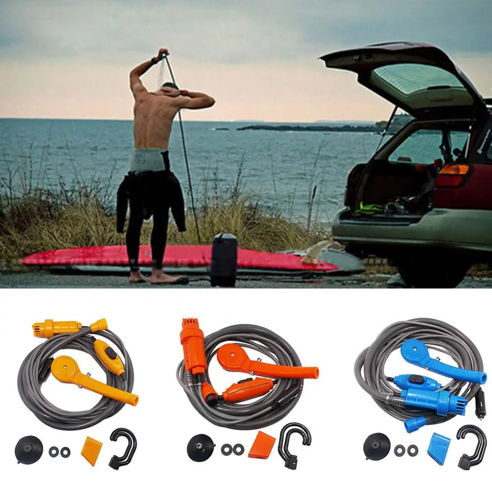 USB DC 12 В Кемпинг душевой набор Портативный Путешествия походный автомобиль