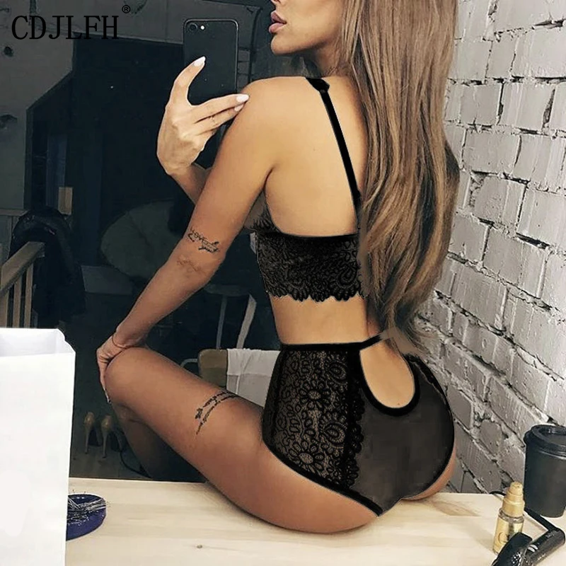 Модный сексуальный комплект с бюстгальтером женский кружевной прозрачный