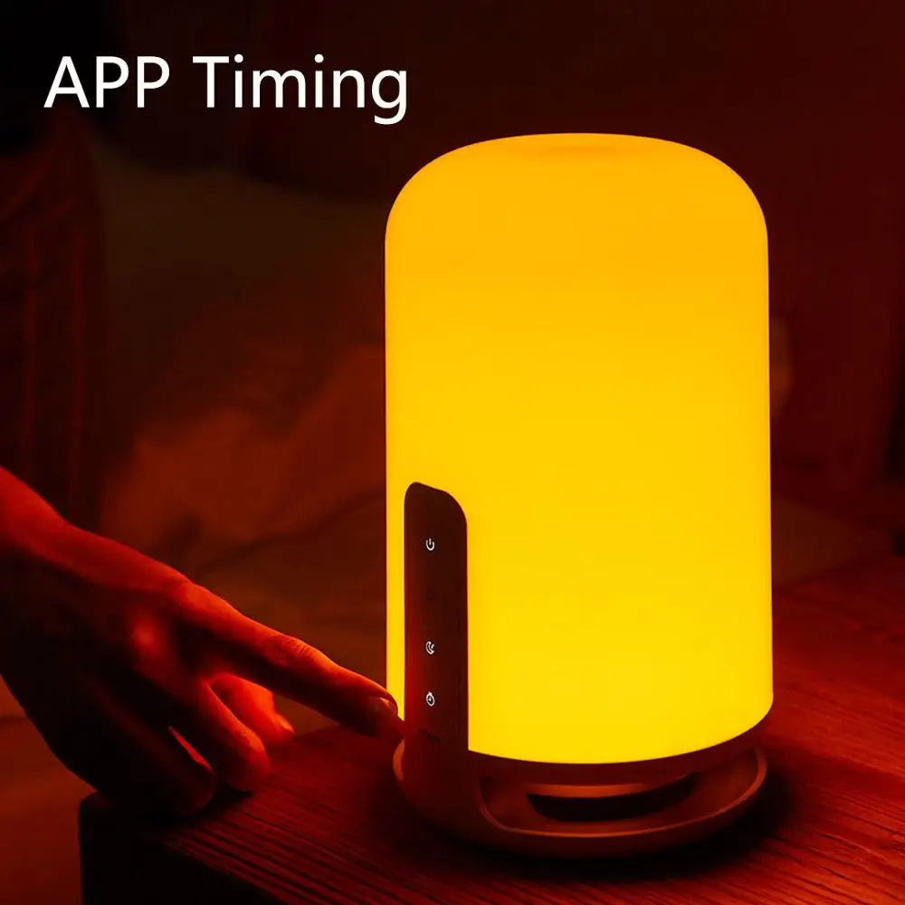구매 MI DIAN-침대옆 램프 스마트 라이트, 터치 컨트롤 스위치 Mi Home App으로 작동 LED 전구 Ti Mi Ng 야간 조명 랜턴 침실 책상 램프