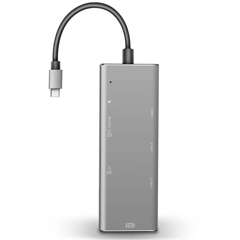 

Многофункциональная док-станция USB C, адаптер HDMI Thunderbolt 3 для Samsung Galaxy Huawei P20 Type C Hub