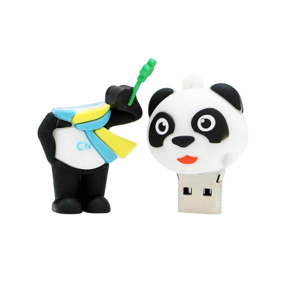 Новинка, животная панда, USB флеш-накопитель, мультяшный флеш-накопитель, 8 ГБ, 16 ГБ, 32 ГБ, 64 ГБ, 128 ГБ, 256 ГБ, флеш-накопитель, USB 2,0 флеш-накопитель, карта памяти