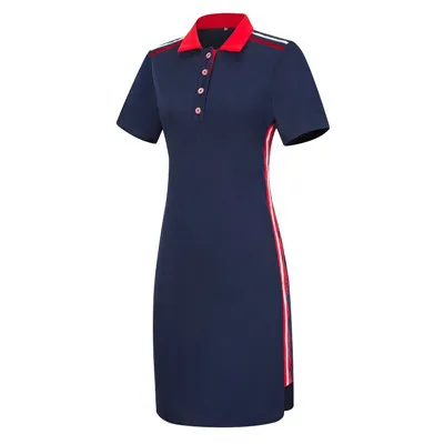 

Plus Size Summer T Shirt Dress 2021 Women Short Sleeve Bandage Casual Student Vestidos Polo Striped Bodycon Midi Pencil Sundress