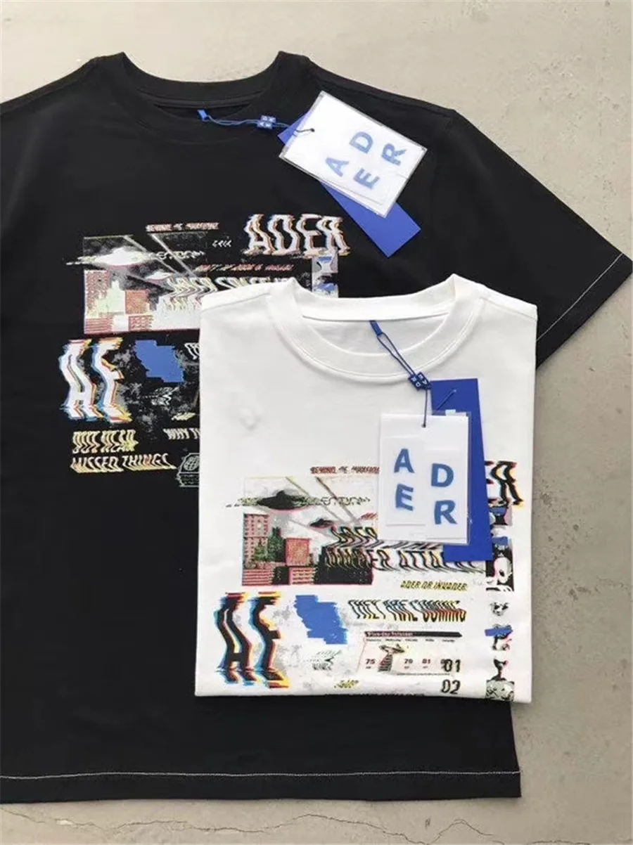 2020ss Phantom космический корабль Adererror футболка для мужчин и женщин 1:1 высокое