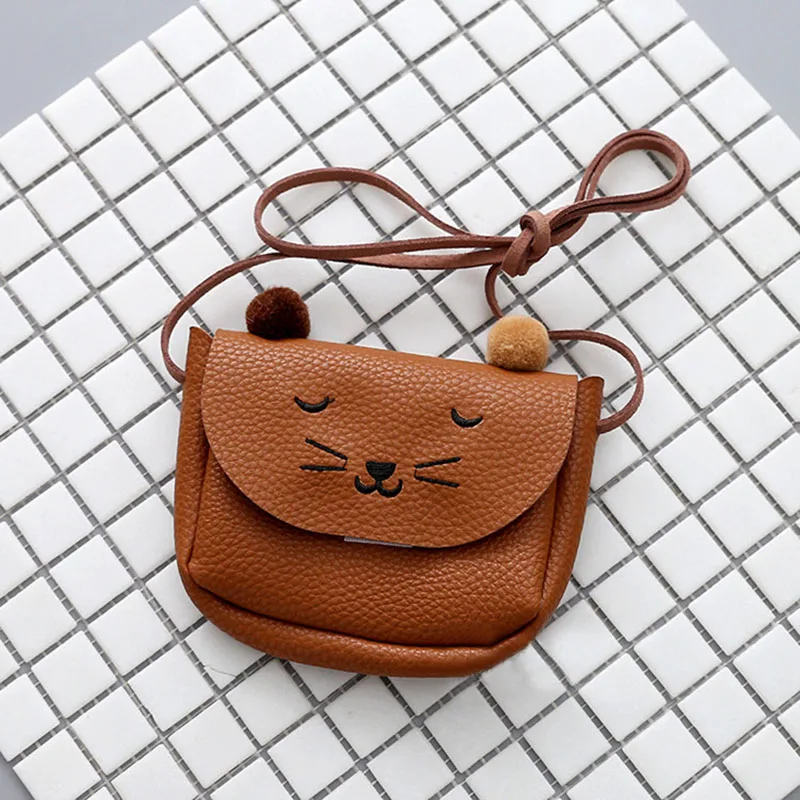 

Cute Cat Ear Mini Shoulder Bag Messenger Bag Women Kids All-Match Key Coin Purse Cartoon Lovely Handbags Simple girl Clutch