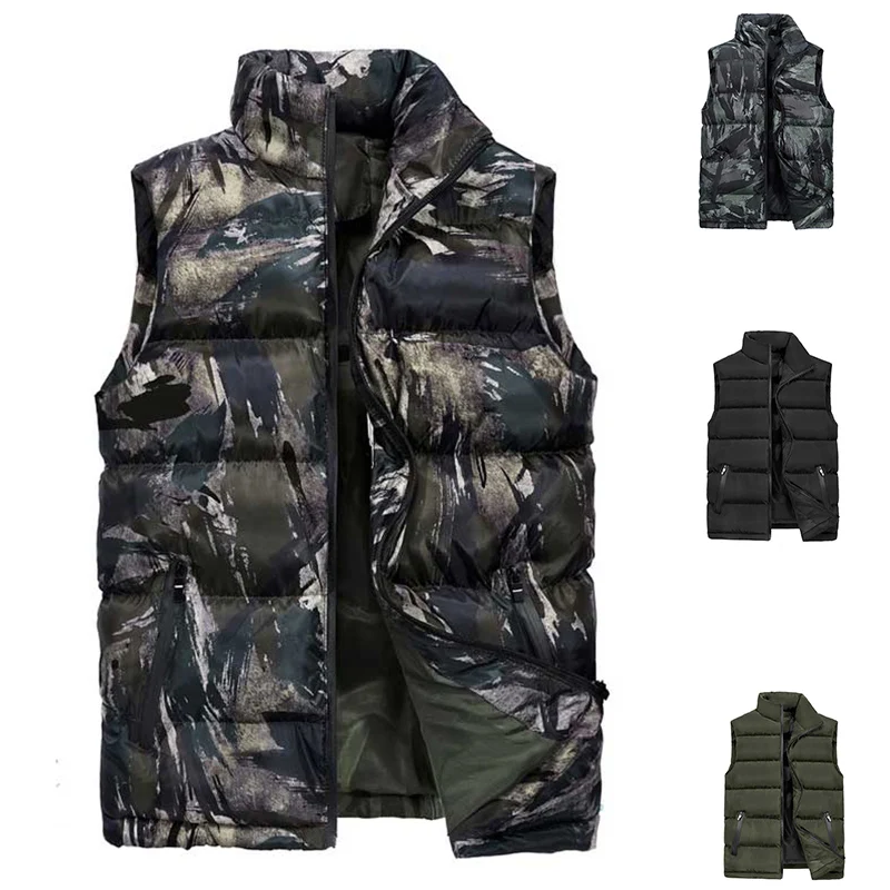Зимний охотничий жилет Мужская тактическая камуфляжная походная рыболовная