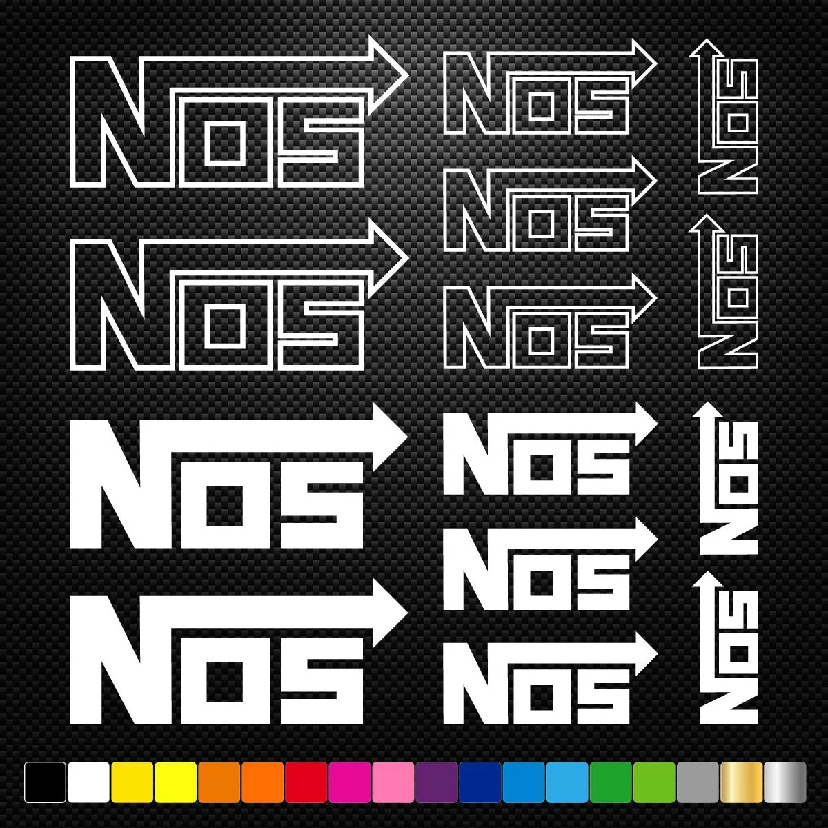 

For 1Set NOS 14 Stickers Autocollants Adhesifs Auto Moto Voiture Sponsor Marques