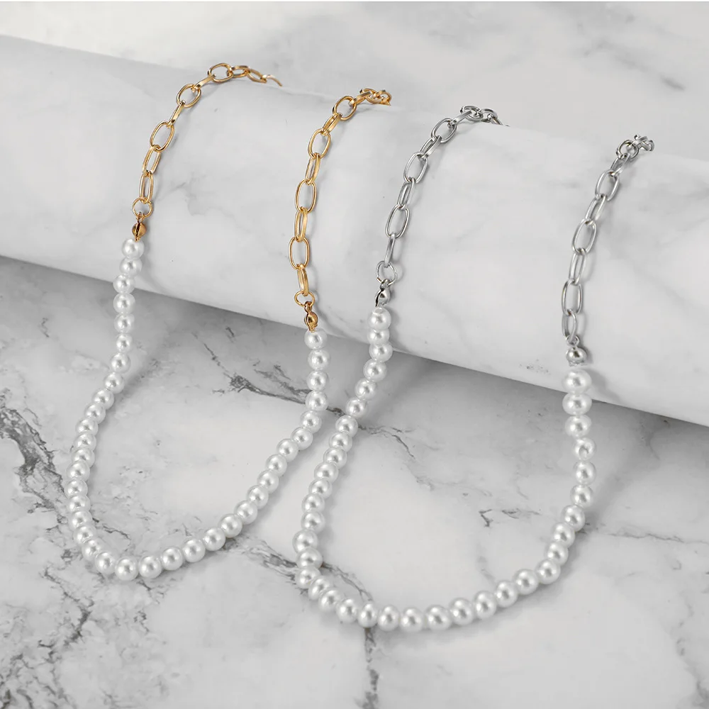 

Ожерелье-чокер с жемчугом женское, чокеры в стиле ретро с золотыми нитями, простая Подарочная бижутерия в стиле панк, 2021