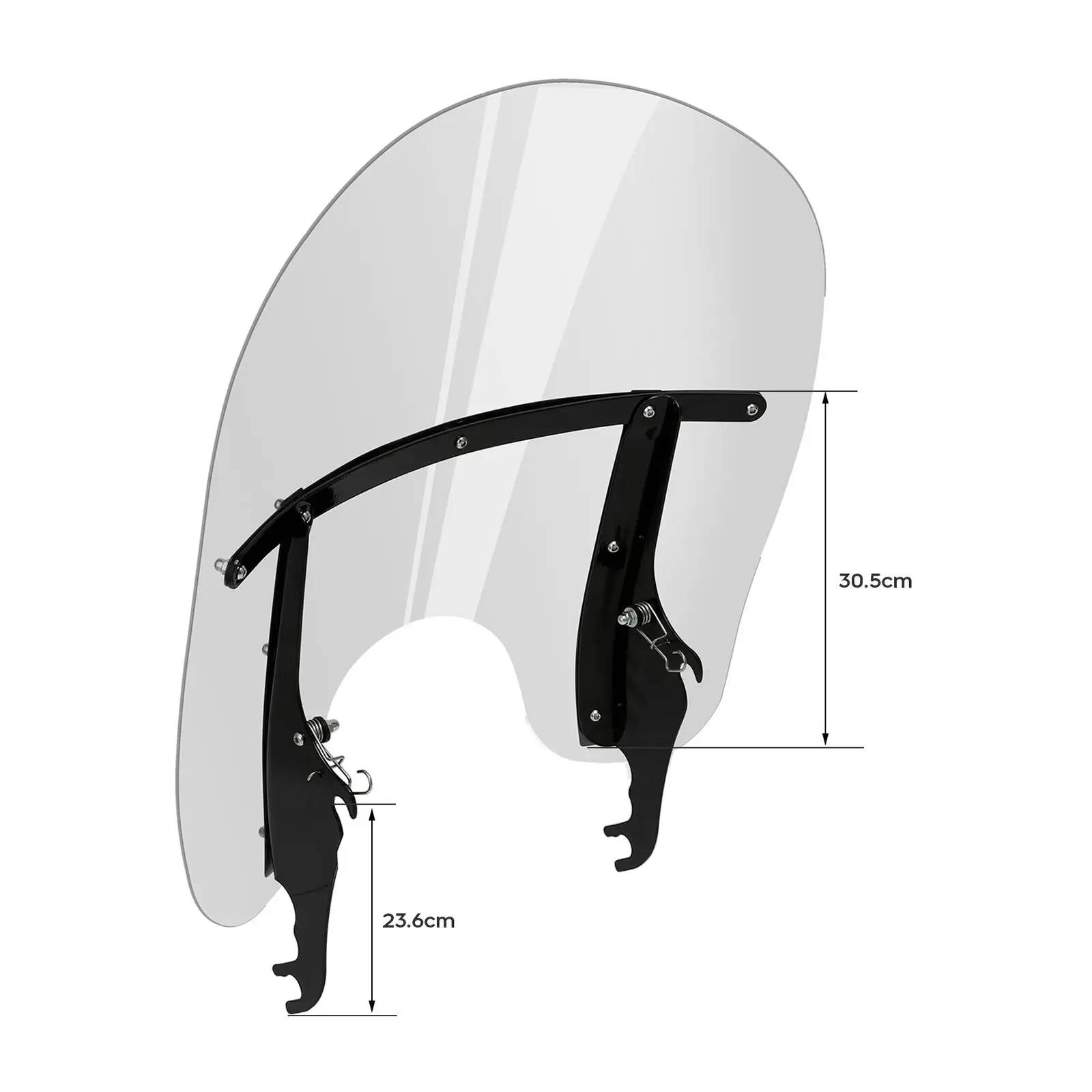 

Motorcycle 17.5'' Clear Windscreen Windshield For Harley Heritage Softail Classic FLSTC 2000-2017