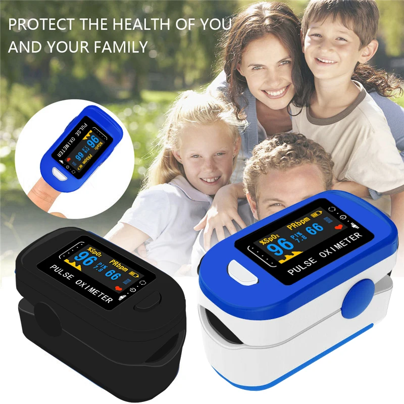 Цифровой Пульсоксиметр на кончик пальца медицинский бытовой прибор для