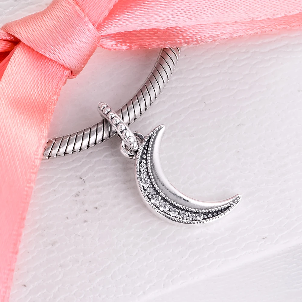 

Moon Charm for Bracelets 2020 New Arrival DIY S925 Sterling Silver Beads Fashion Girl Pendant Women Cheap Charms