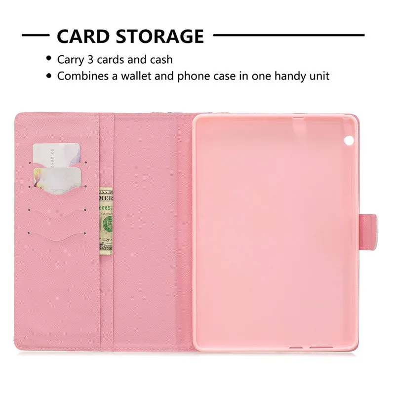Чехол для huawei MediaPad T3 10 чехол Kawaii Единорог кошка девушки цветок окрашенный PU кожаный чехол-подставка для huawei T3 10 чехол 9,6"