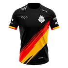 Футболка для команды Испании G2, летняя новая футболка для игр G2, футболка для поддержки Лиги Легенд G2, мужская форма для игровой команды