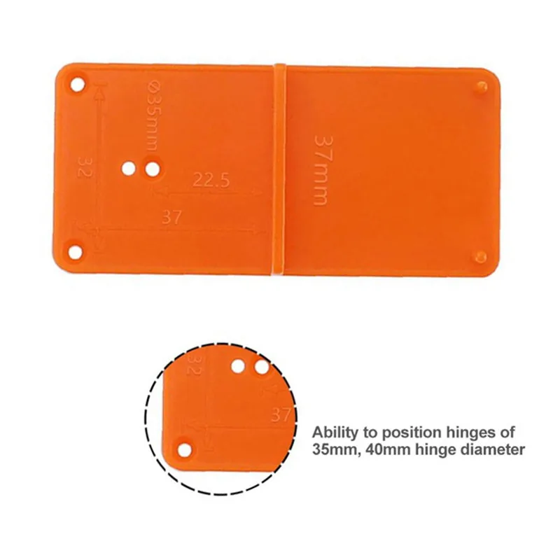 

35/40mm Woodworking Punch Hinge Drill Hole Door Cabinets DIY Template Woodworking Tool Opener Locator Guide Drill Bit Hole Tools