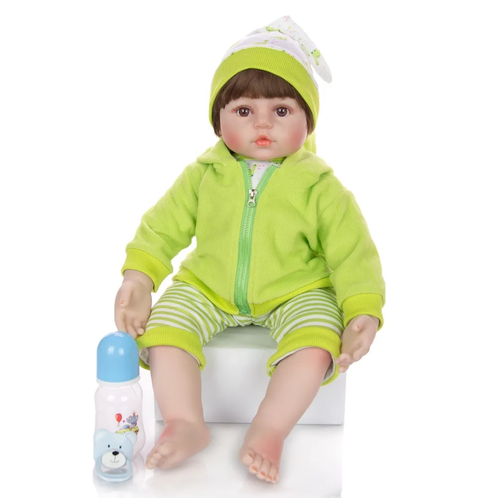 

60 см Силиконовые Reborn Baby Doll игрушки для детей подарок Bonecas 24 дюймов принцесса Младенцы виниловые Девочка Малыш живой Bebes reborn