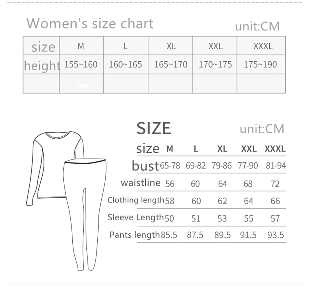 

Women's Qiuyi Qiu Pants No Trace Fever Velvet Thermal Underwear Long Johns Set