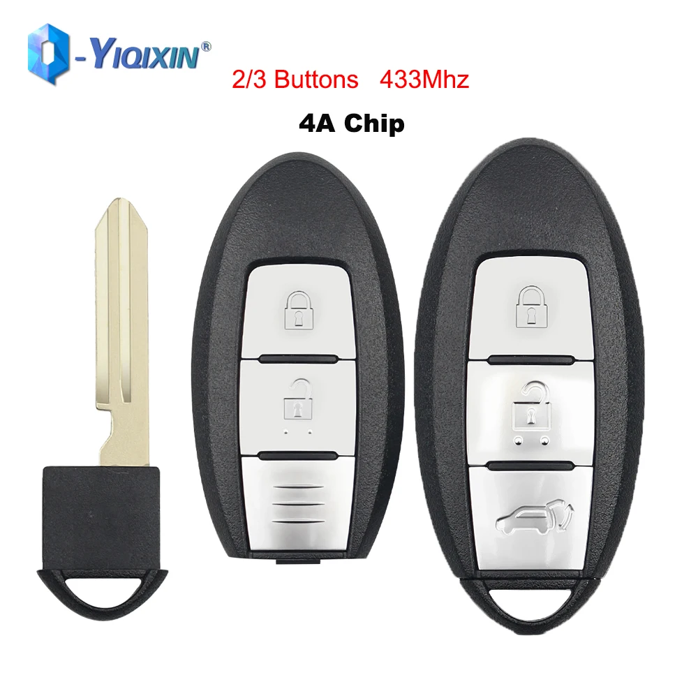 Пульт дистанционного управления YIQIXIN 2/3 кнопок для Nissan Juke Qashqai X-Trail TIIDA SYLPHY J10 J11