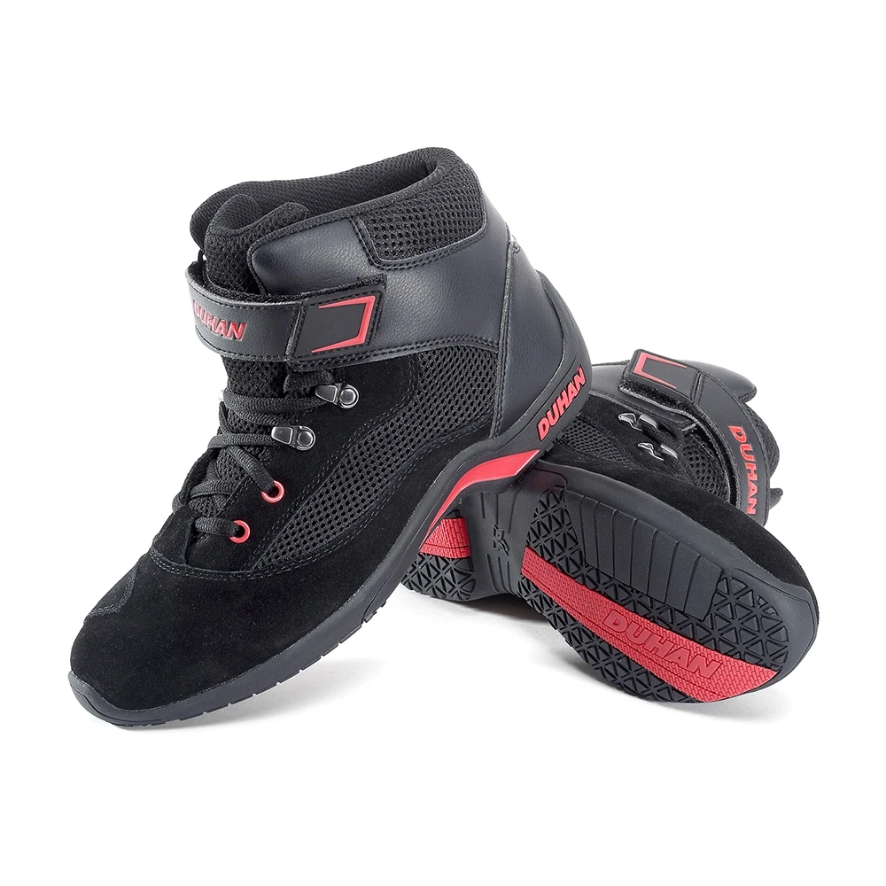 Motorcycle Men Riding Shoes Racing Short Boots Wear Resistant Off-road Motocross Boots Summer Spring Breathable Equipment