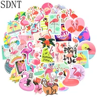 50 pcs flamingos stickers dream animal cute anime cartoon sticker toys for children gift diy laptop bike stationery water bottle