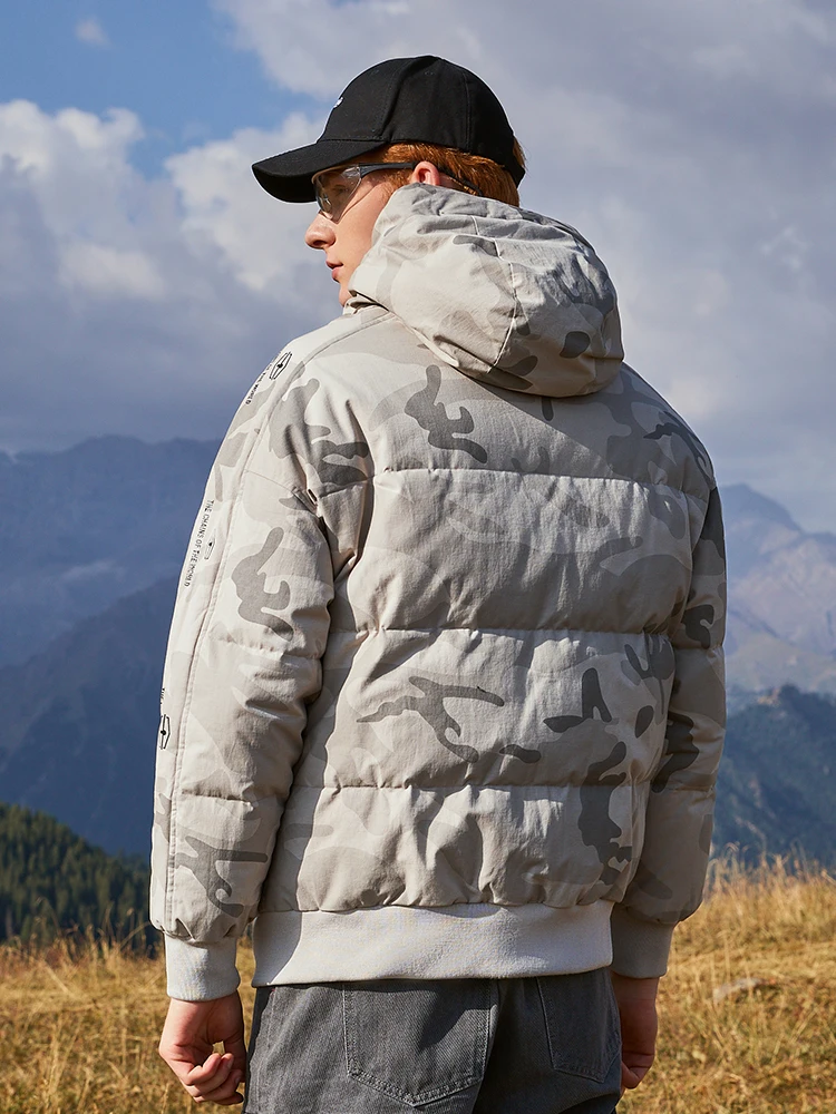 Пионерский лагерь новинка толстая мужская куртка-пуховик на утином пуху с