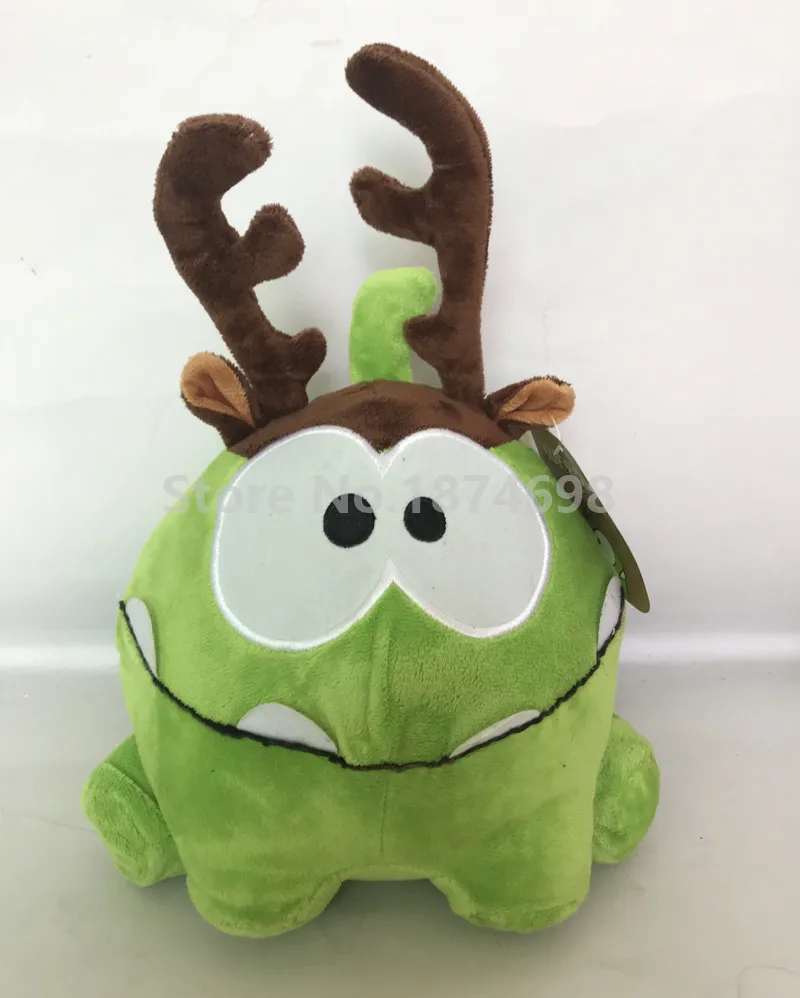 С резными украшениями Веревка Om Nom с изображением оленьих рогов плюшевые игрушки