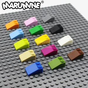 MARUMINE кубики MOC запчасти 33 3x2 наклон 100 шт. крыша классический Create MOC строительные блоки базовые аксессуары игрушки 3298 совместимы